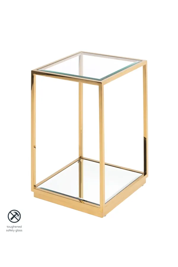 Rippon Brass Square Side Table
