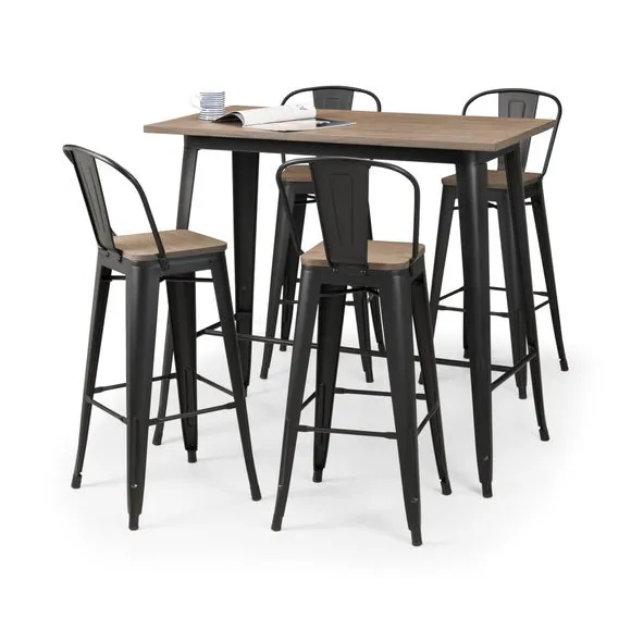 Grafton Set Of 2 Bar Stools, Metal 6