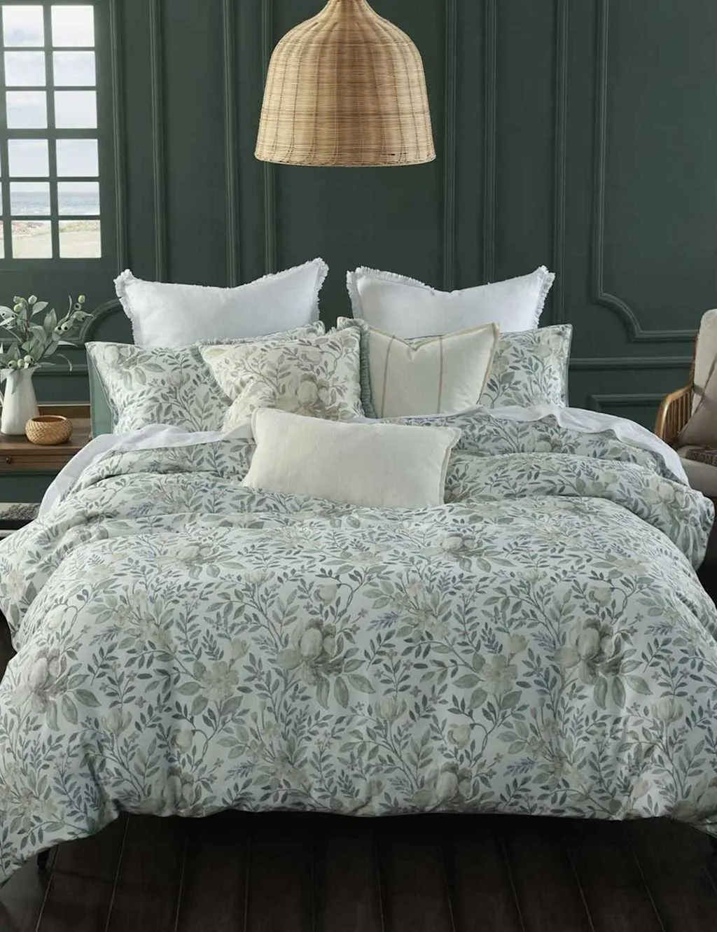 MM Linen Pure Cotton Whisper Bedding Set Medium Grey Mix