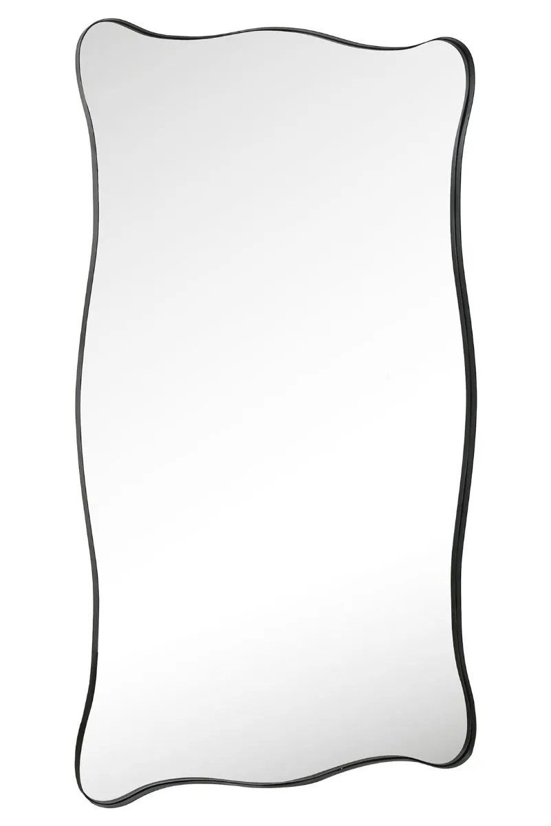 MirrorOutlet New Black Metal Rectangular Wall Mirror 71" X 39" (180CM X 100CM) 6