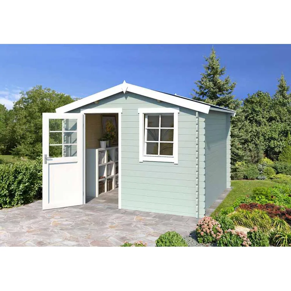 Lasita Maja Ltd Nina 230-Log Cabin, Garden Room, Home Office - L307.2xW250xH233.7 cm in Light Tan 5