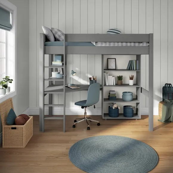 Classic Highsleeper with Desk and Bookcase 3