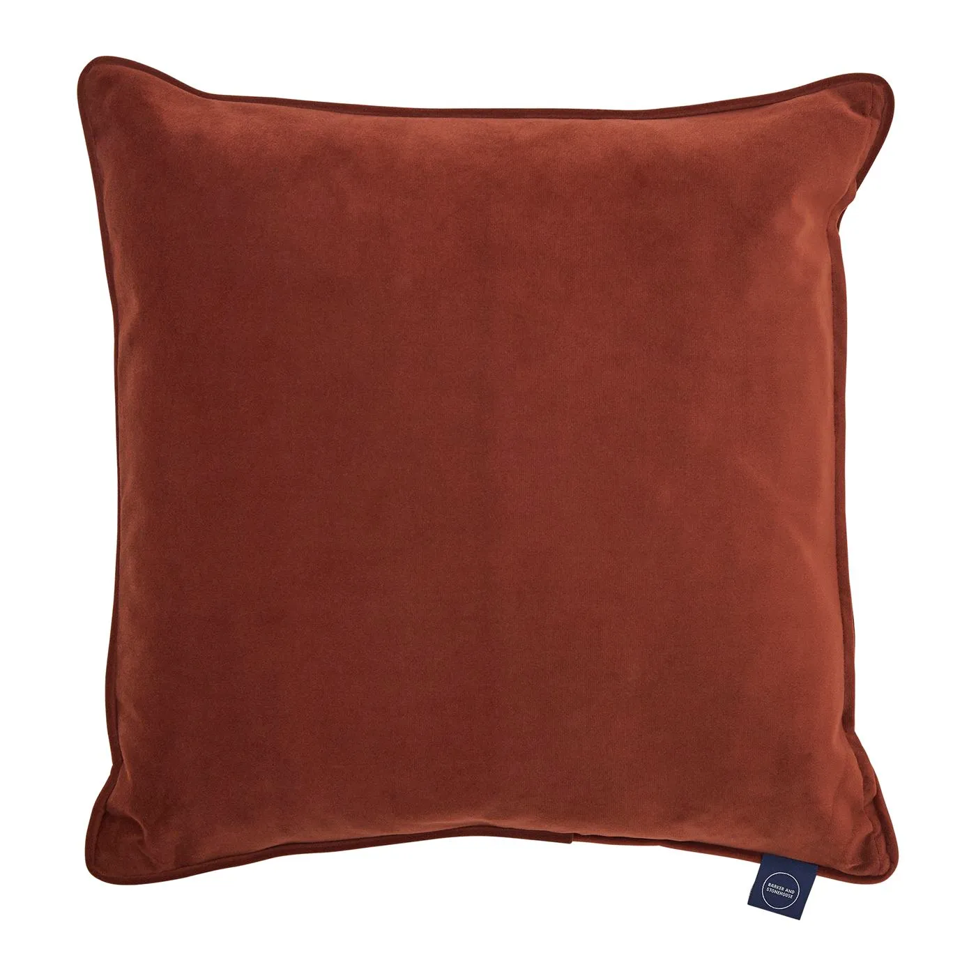 Plush Velvet Cushion, Terracotta