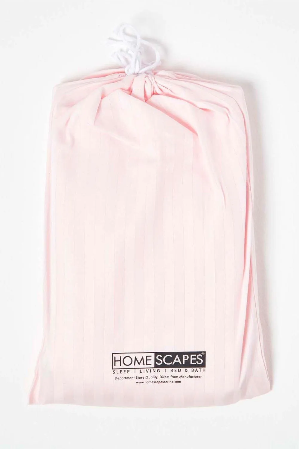 Homescapes Cotton Stripe Cot Bed Duvet Cover Set 330 Thread Count in Pink 5