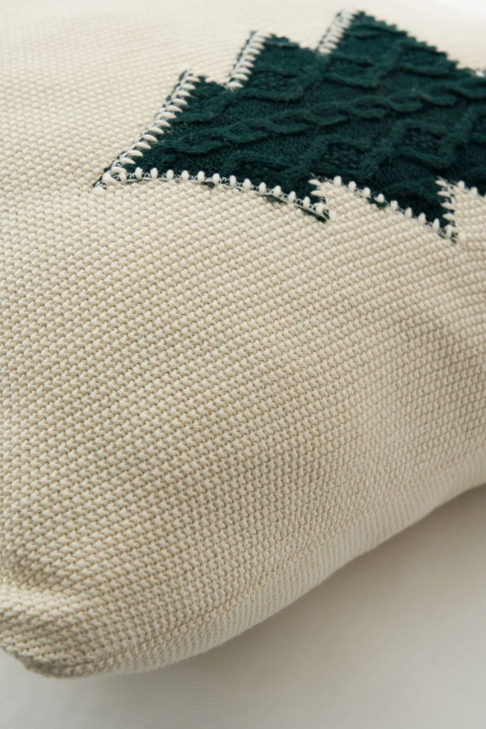 BHS Christmas Trees Cushion in Green 3