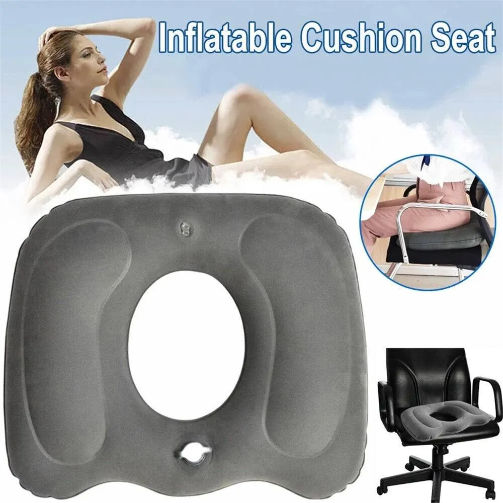 Nordara LARGE Donut Cushion Memory Foam Medical Ring Seat Pain Relief in Grey