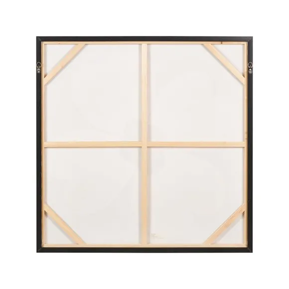 Brown & Natural Large Flower Framed Canvas 6