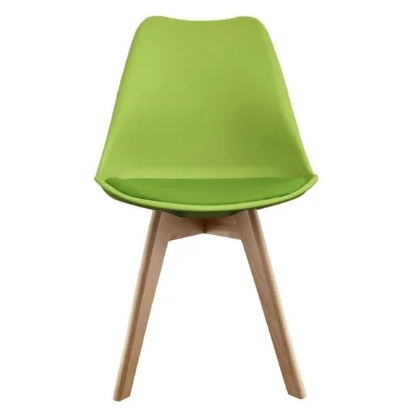 Fusion Living Soho Plastic Dining Chair with Squared Legs 3