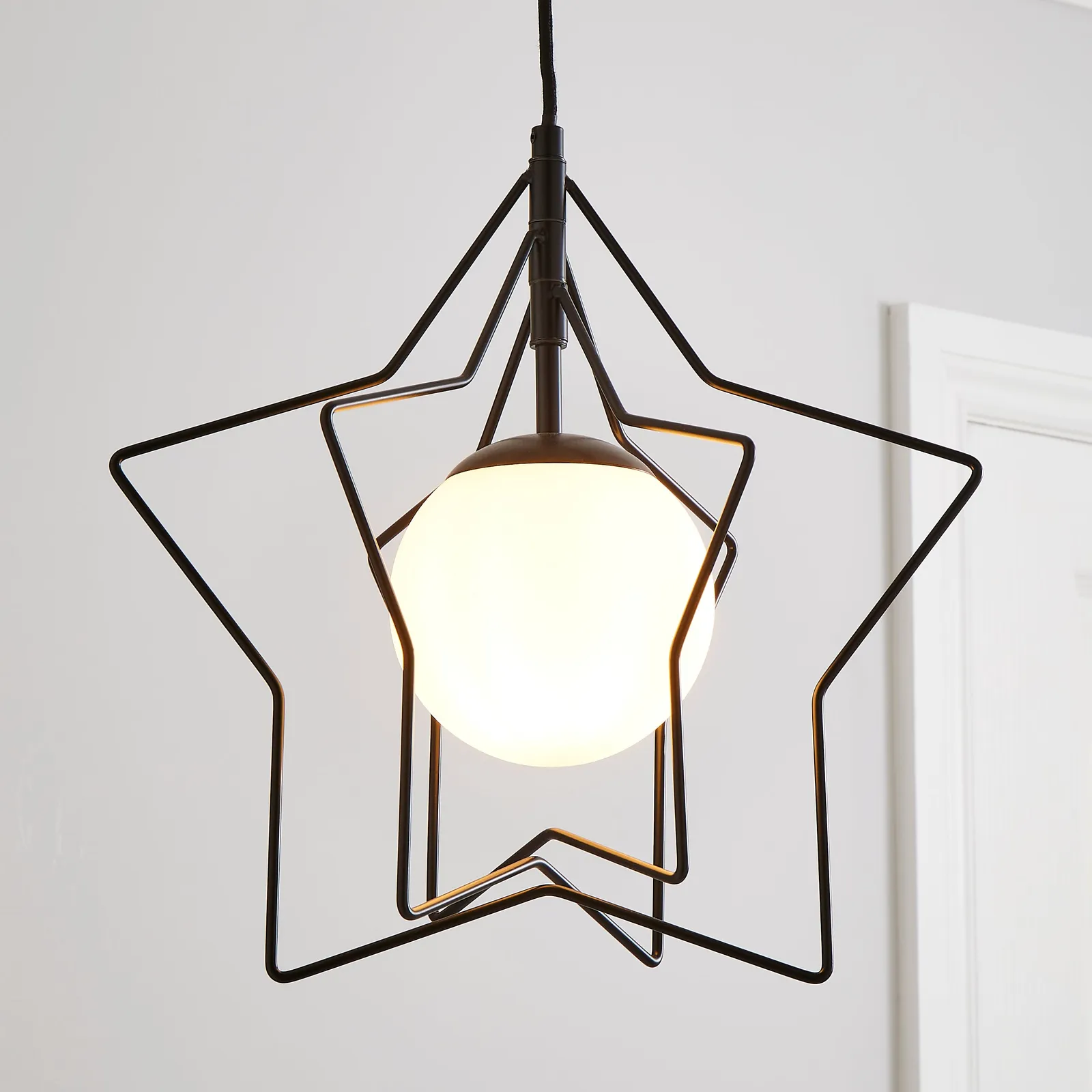 Star Ceiling Fitting Black