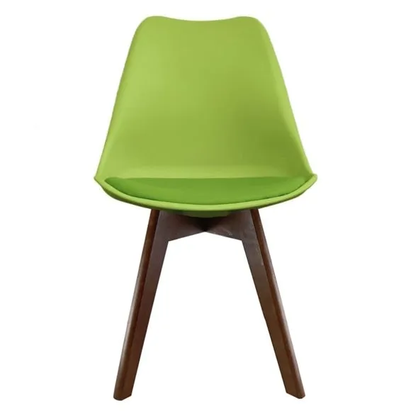 Fusion Living Soho Plastic Dining Chair with Squared Legs 3