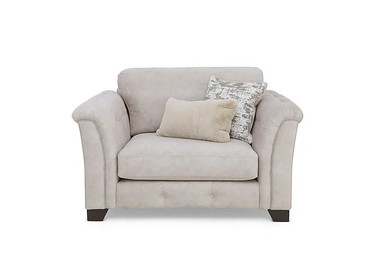 Aura Fabric Classic Back Chair Sofa Bed - Enzo Cream - Sofas and Armchairs - In Time for Christmas