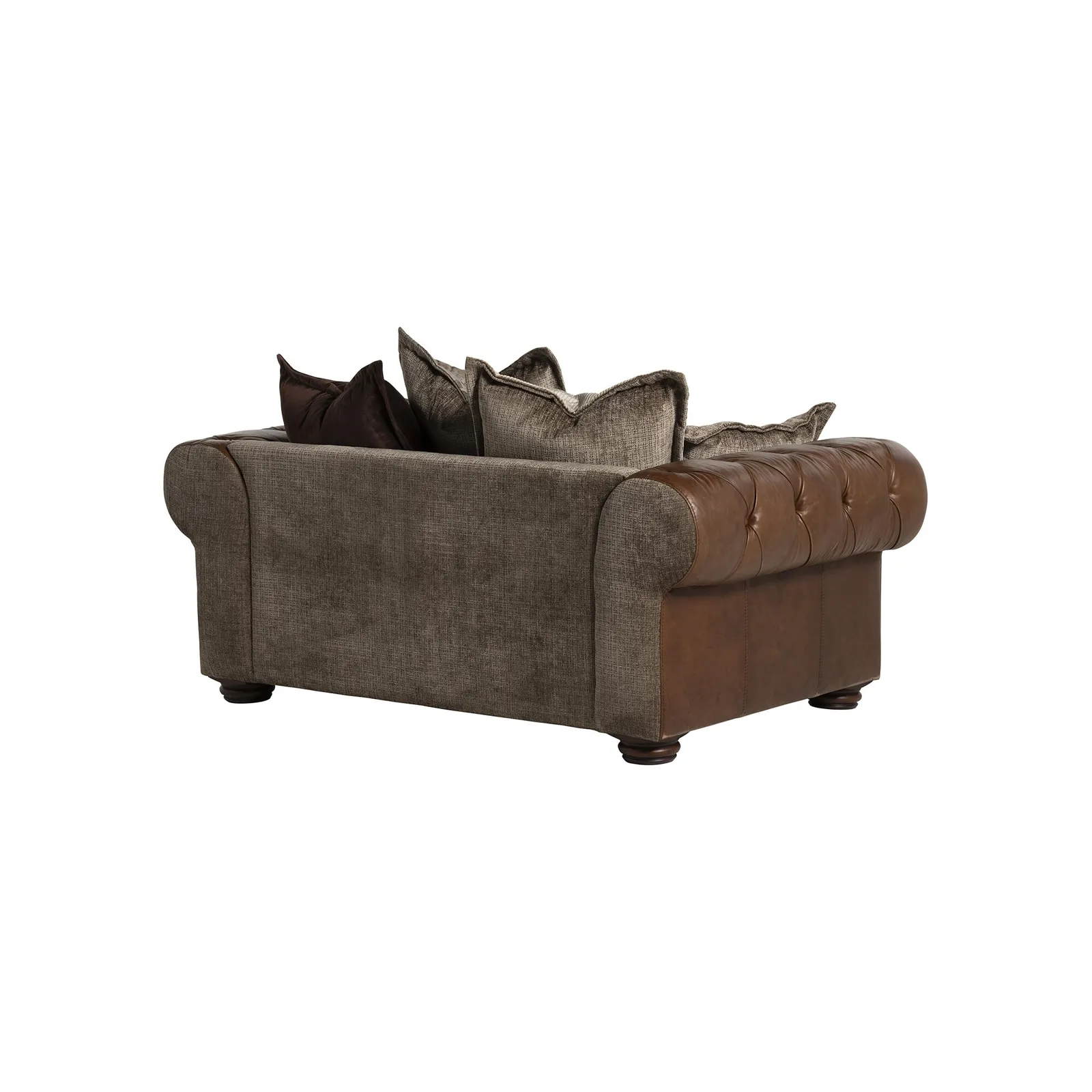 Taunton 1.5 Seater Sofa, Brown Fabric & Leather | Barker & Stonehouse 5
