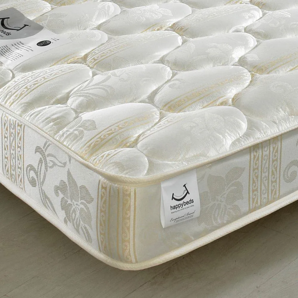 Star Spring Quilted Fabric Mattress - 4ft Small Double (120 x 190 cm)