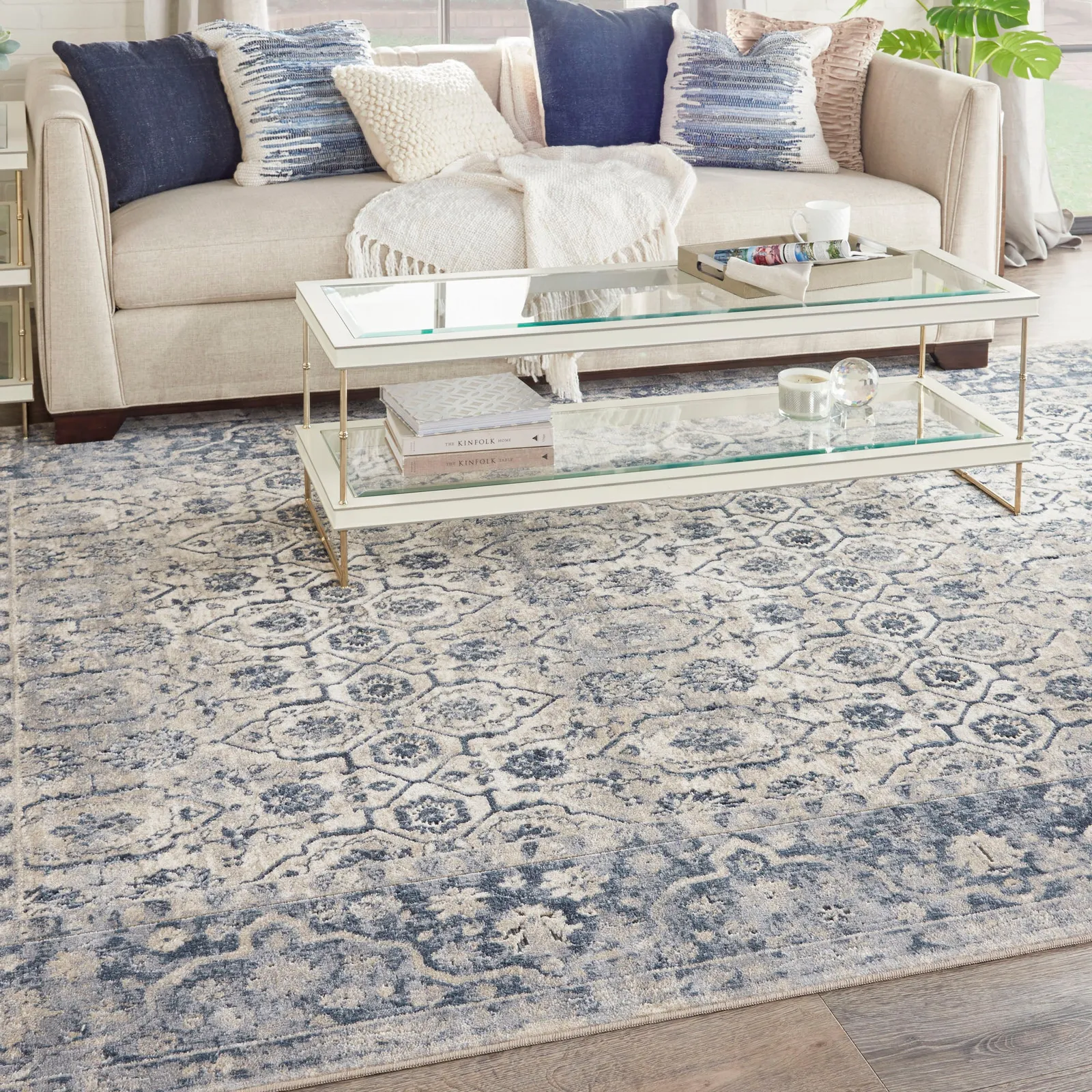 Malta 4 Rug Blue/Natural