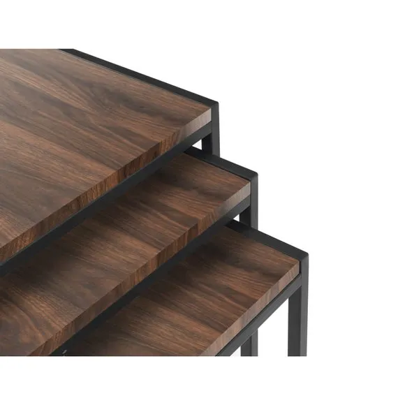 Tribeca Nest of 3 Tables, Walnut 4