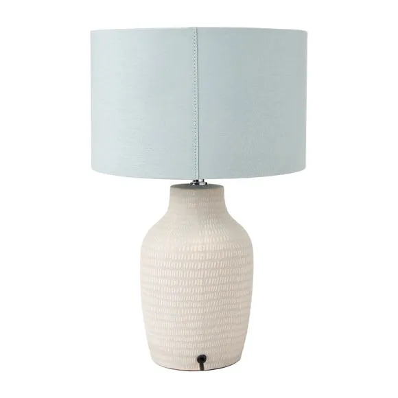 Kai Duck Egg Textured Ceramic Table Lamp 3