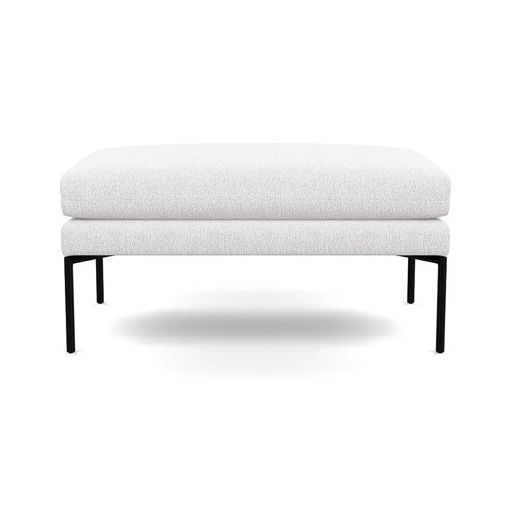 Heal's Matera Large Ottoman Loop Boucle Polar Black Feet
