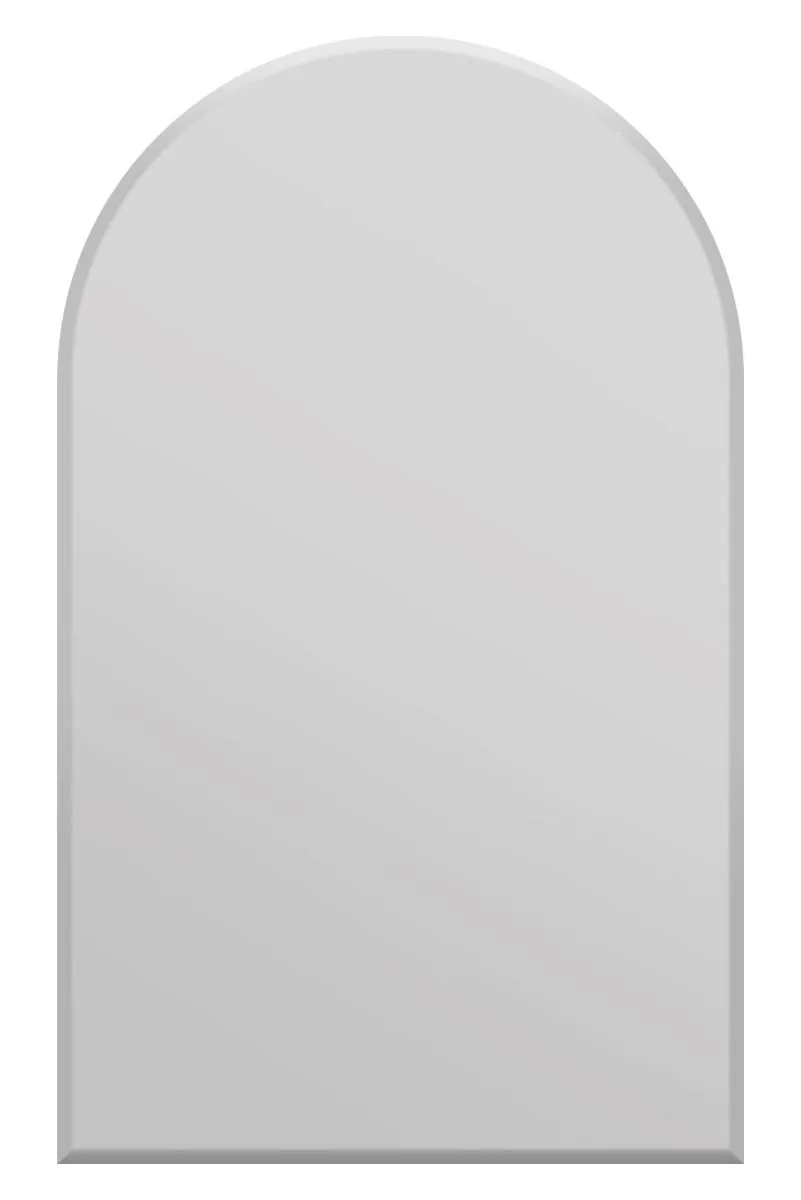 MirrorOutlet Arched Venetian Glass Frame Wall Mirror 2Ft7 X 3Ft11 80 X 120cm in Silver 3
