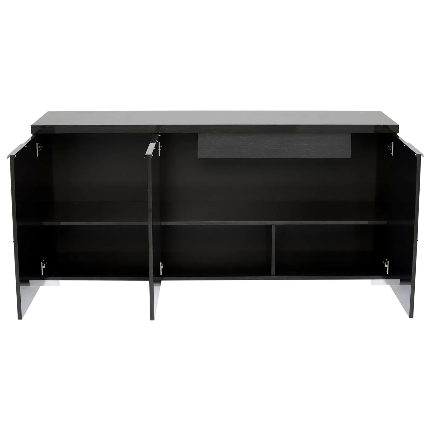Versilia 3 Door Buffet Sideboard, Grey Gloss | Barker & Stonehouse 3