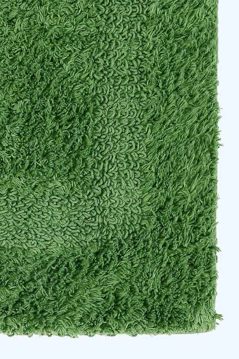 Homescapes Luxury Square Bath Mat 1600GSM 100% Cotton Reversible Shower Mat, 50cm in Light Green 2