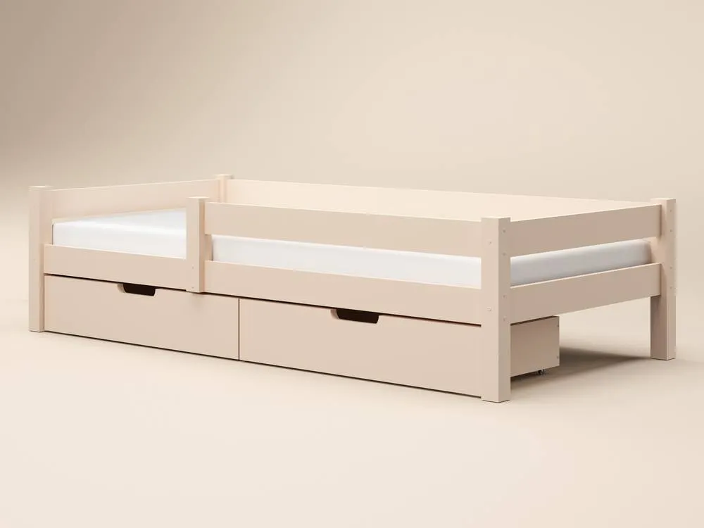 Flair Milo Single Bed with Storage in Beige 5