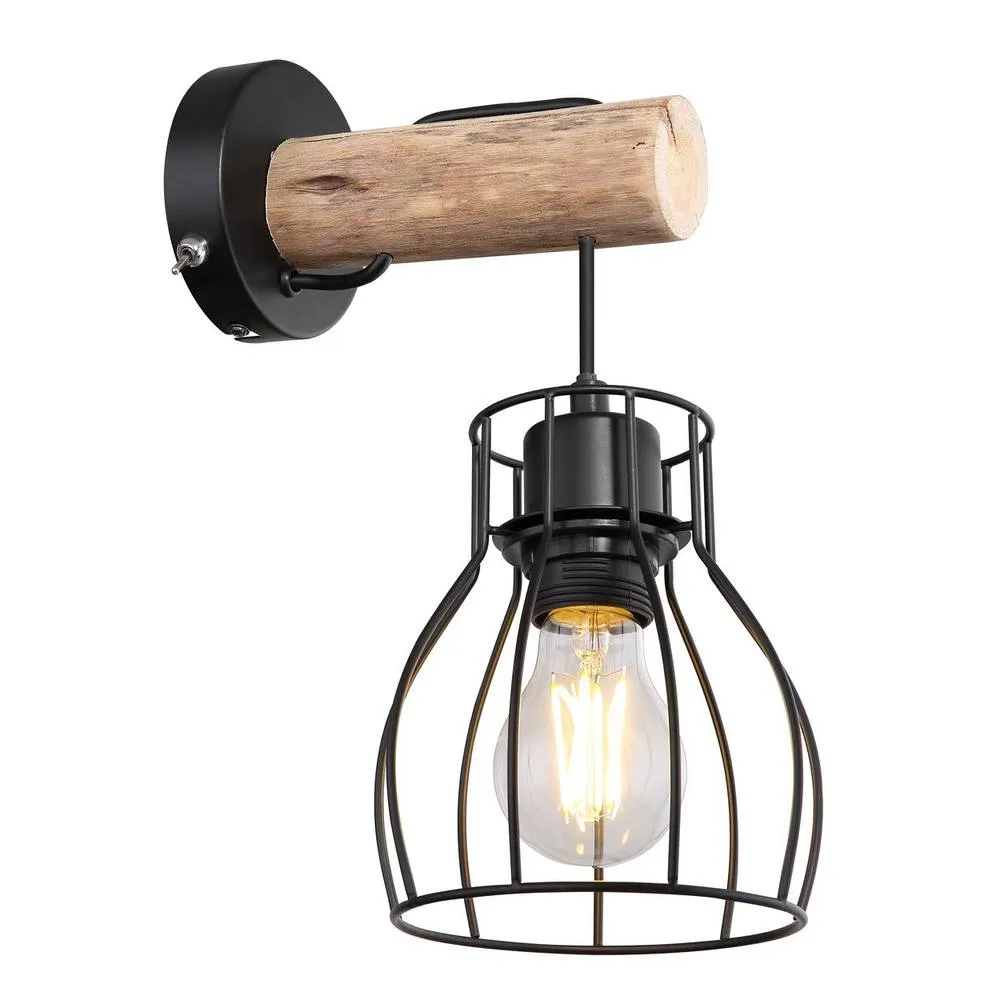 Netlighting Mina Wall Lamp Black 1x E27
