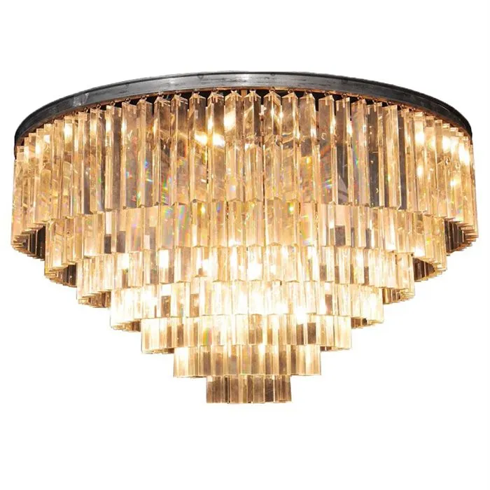 Timothy Oulton Odeon Large 7 Ring Chandelier, Natural