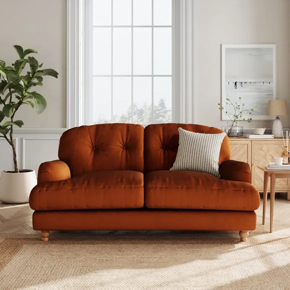 Martha Matte Plush Velvet 2 Seater Sofa 1