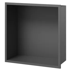 Concept Matt Black Shower Niche Kit - 320 x 320 x 120mm