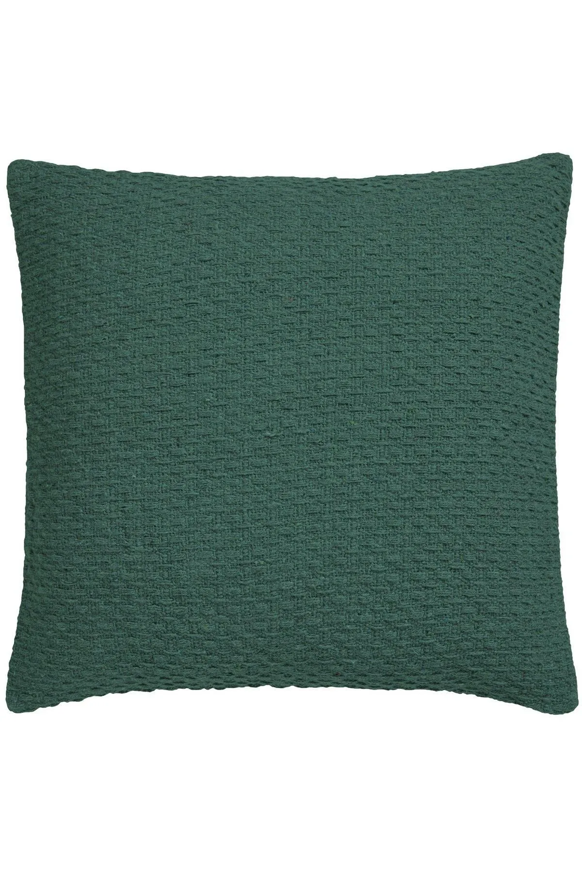 Drift Home 'Hayden' Filled 100% Cotton Basket Weave Cushion in Green