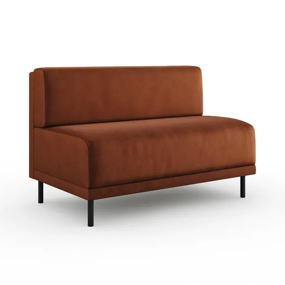 Mae Long Dining Bench, Matte Plush Velvet 6