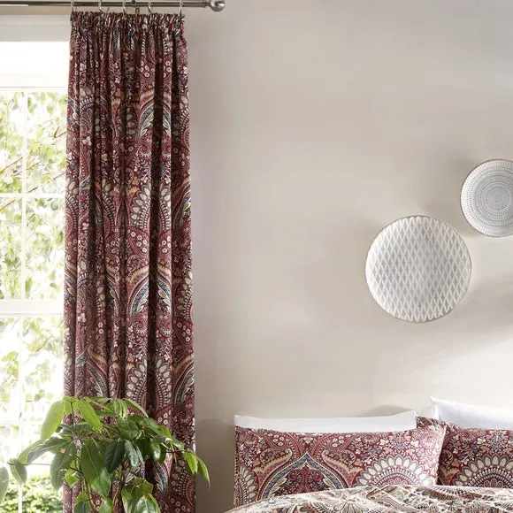 Palais Multicoloured Pencil Pleat Curtain 66" x 72" 3