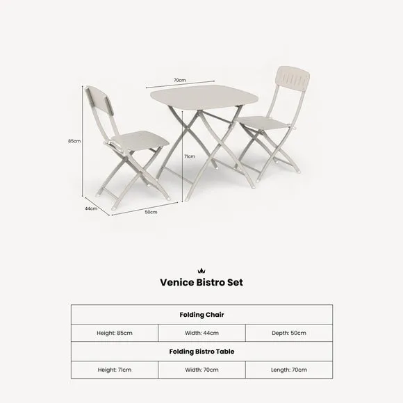 Venice Square 2 Seater Bistro Set 5