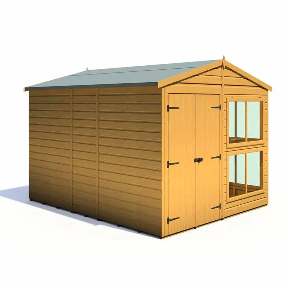 Shires Sun Hut 8 x 10 Feet Potting Shed - L298 x W244.8 x H222.5 cm in Brown 3