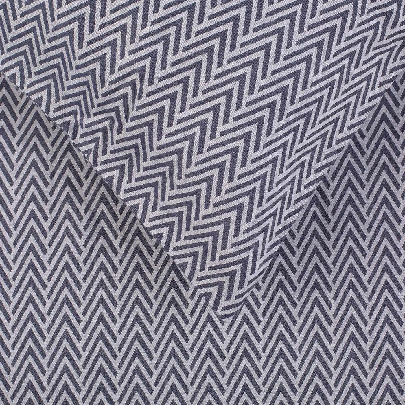 Heal's Herringbone Navy Duvet Cover Single