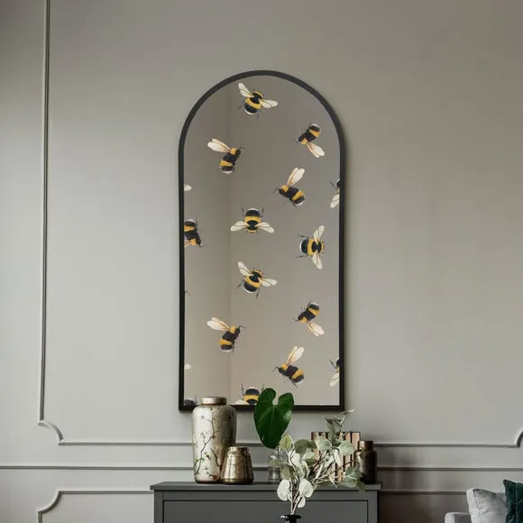 Typis Arched Bumble Bee Wall Mirror