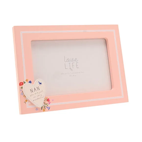 Love Life Nan Heart Photo Frame 3
