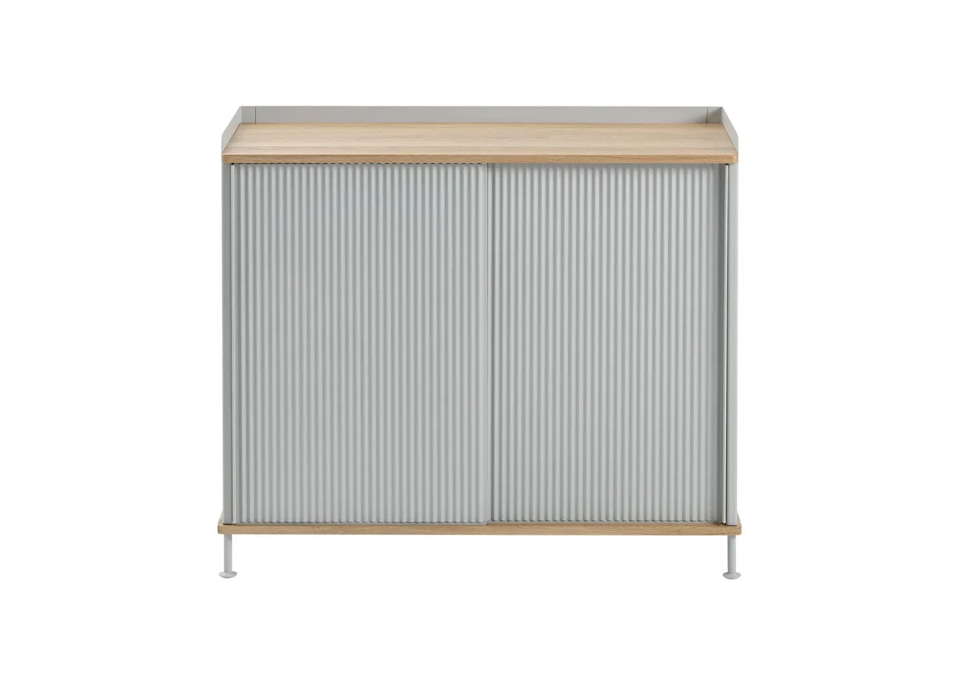 Muuto Enfold Tall Sideboard Oak and Grey