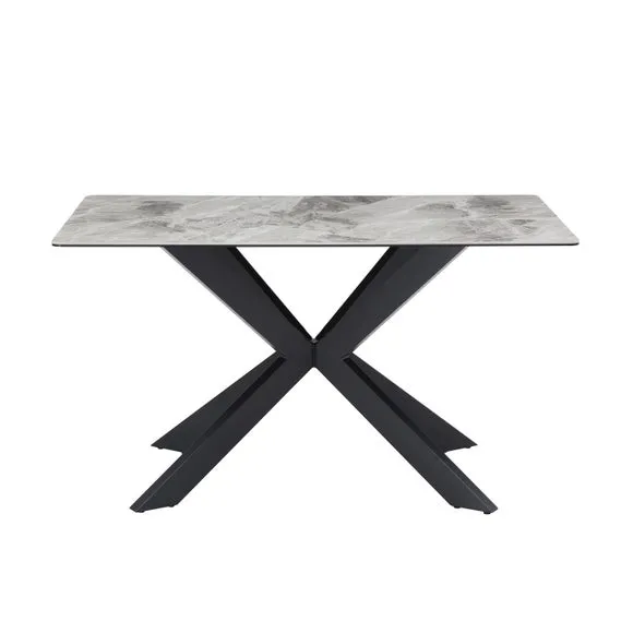 Indus Valley Athena 6 Seater Dining Table Corner Bench Set 2