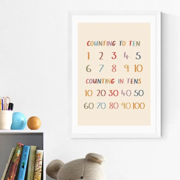 East End Prints Colourful Counting to Ten Print 1