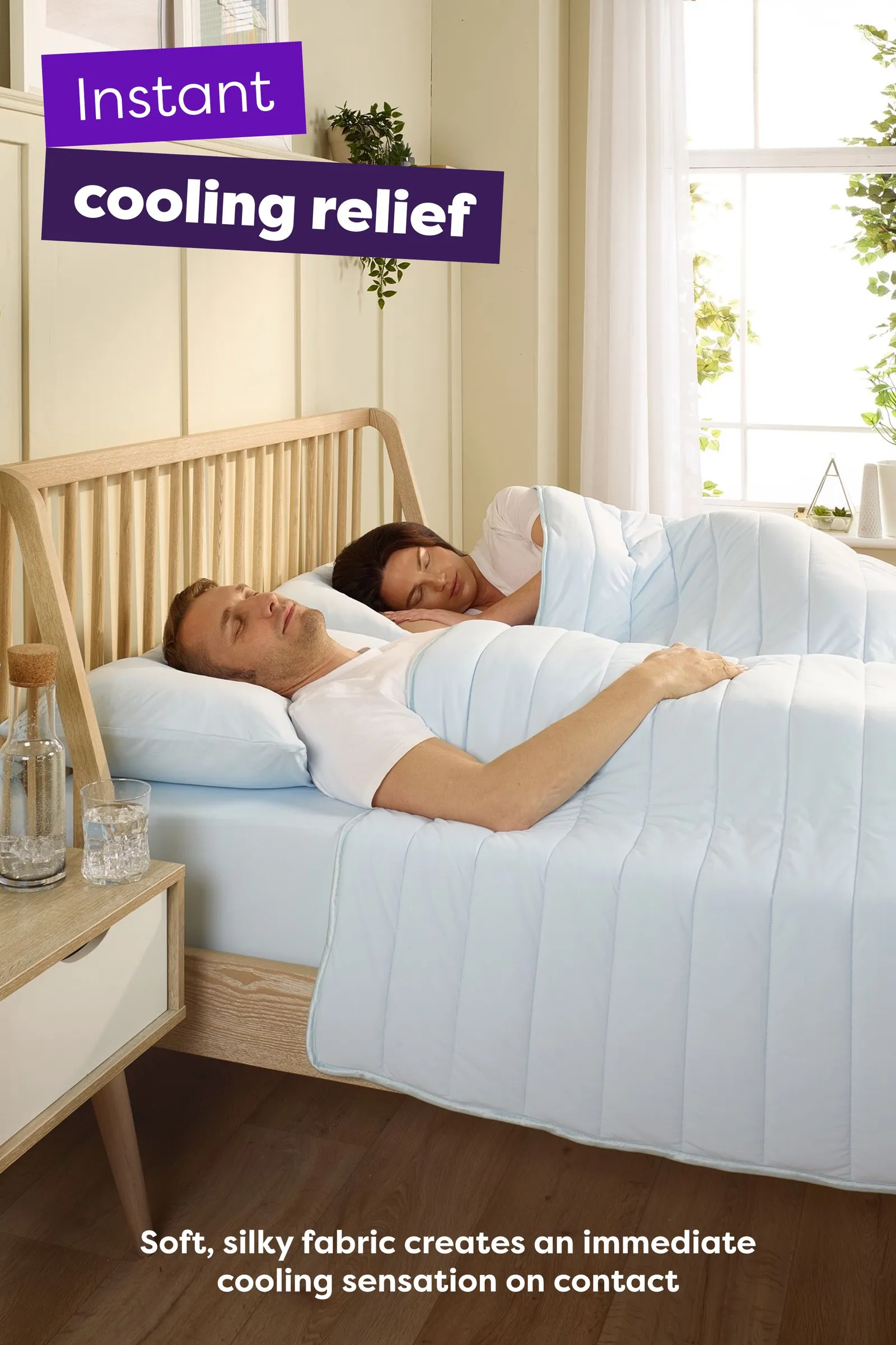 Slumberdown Cool Sleep Ultra Cool Nylon Summer Duvet / Blanket in Blue 4