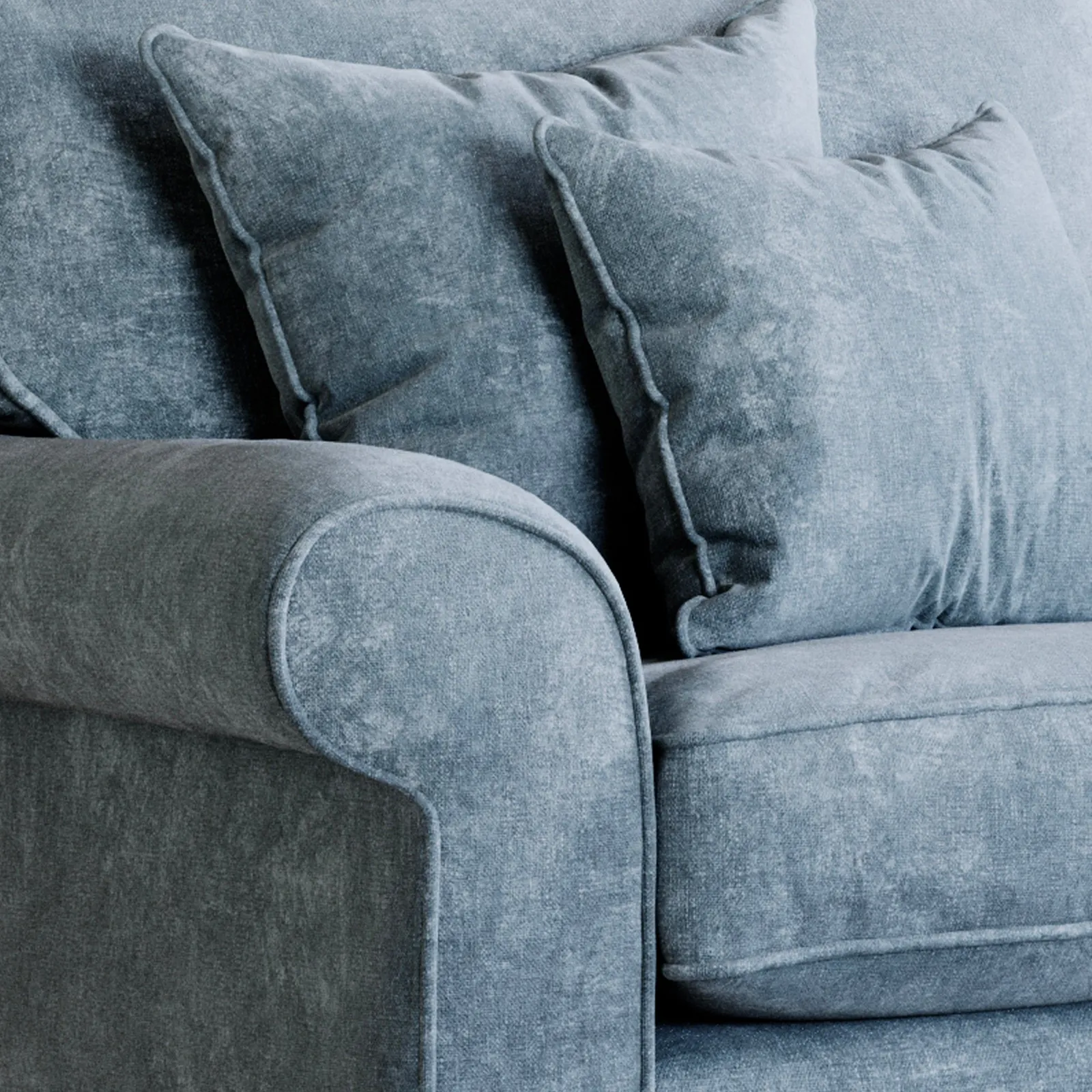 The Great Sofa Company Flora Large Sofa Glory Steel in Dark Blue 4