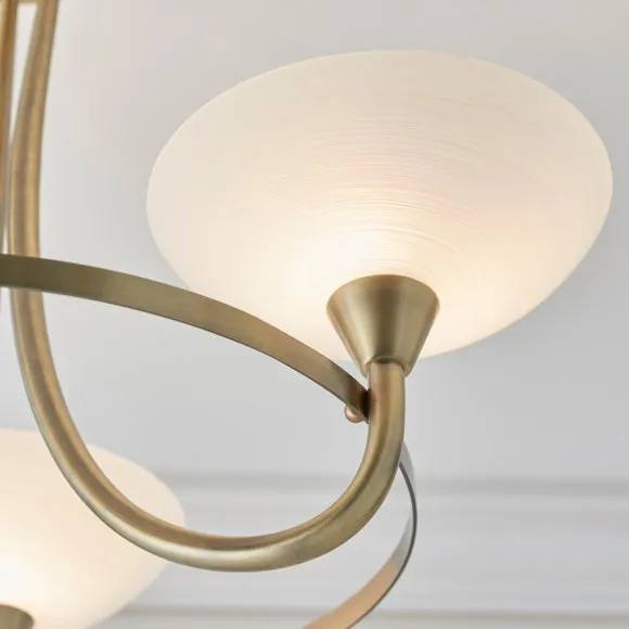 Vogue Cagney 3 Light Semi Flush Ceiling Light 3
