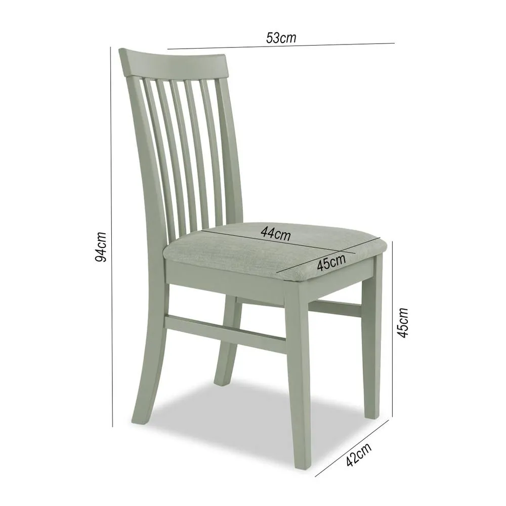 Statement Furniture Florence Highback Upholstered Chairs Set of 2 in Light Green 4