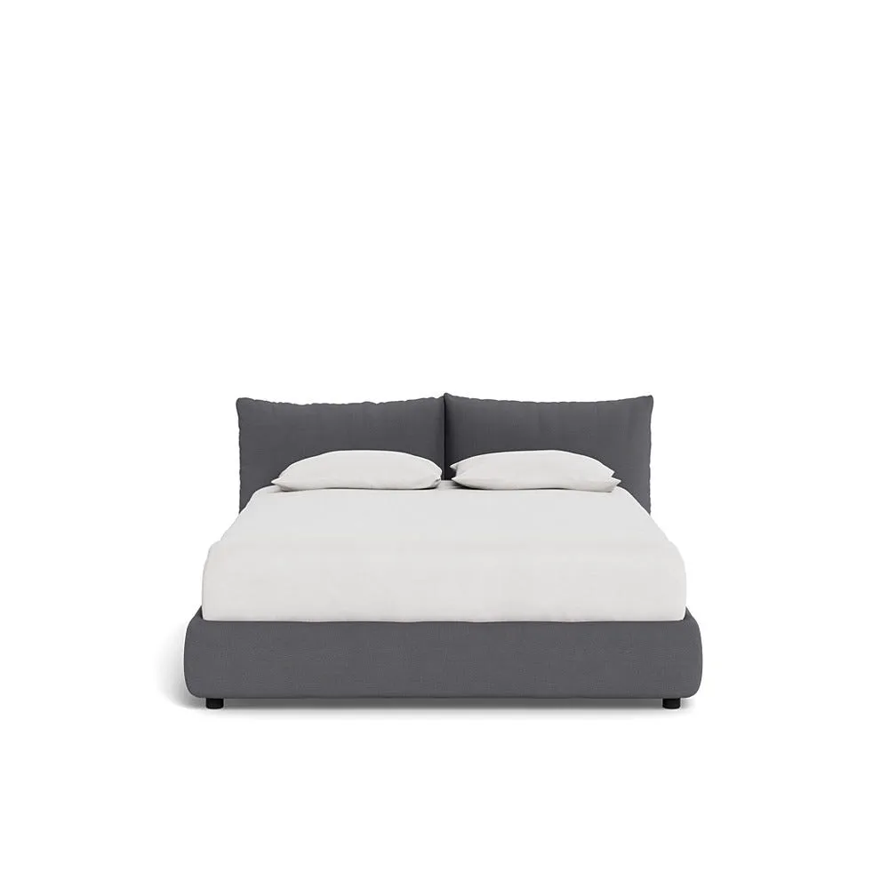 Heal's Pillow Storage Bed King Tundra Texture Pewter 1