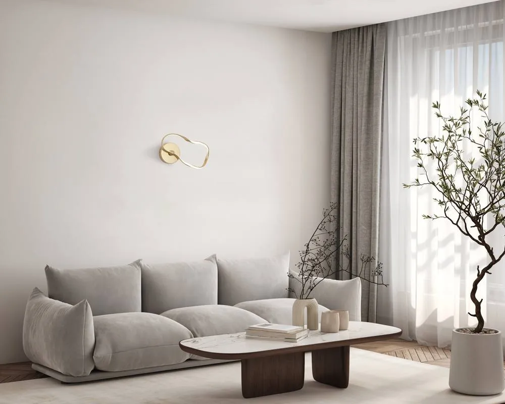 Netlighting Amaya LED Wall Lamp Gold 3000 4000 6000K 2
