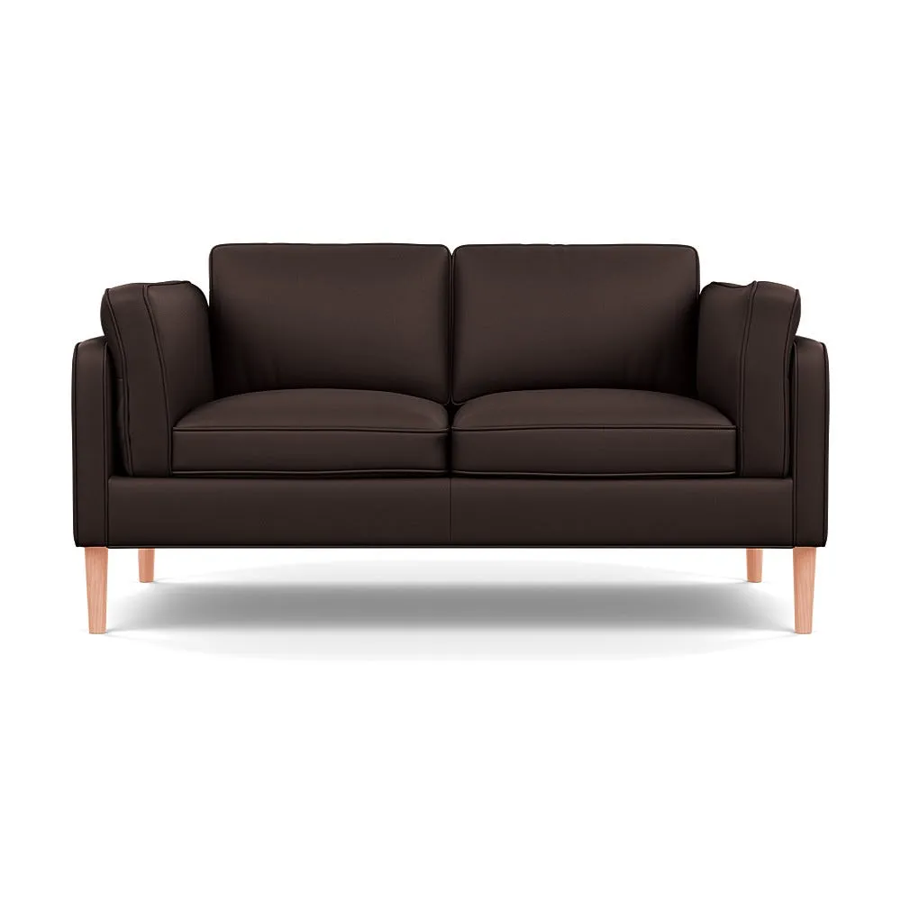 Heal's Sonno 2 Str Sofa Grain Leather Chocolate 066 Natural Feet 1