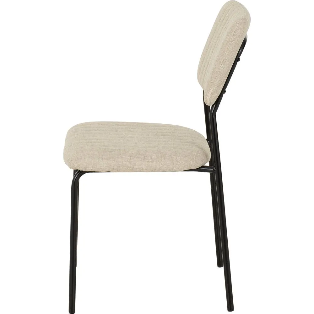 Seconique Sheldon Dining Chair (X4 Per Box) - Beige Fabric 6
