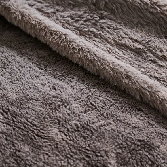 Double Sided Faux Fur Throw Blanket 2