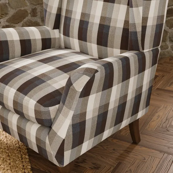 Charnwood Check Occasional Armchair 4